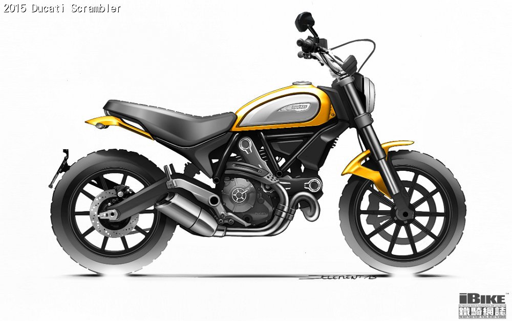 10-76 DUCATI SCRAMBLER SKETCH